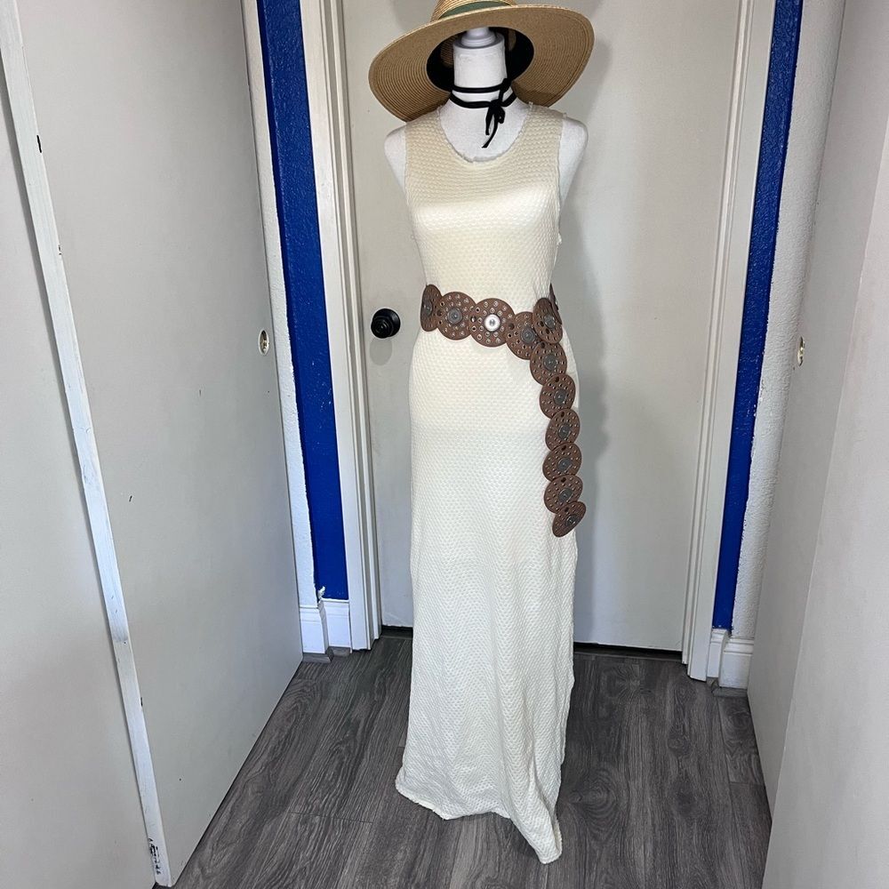 Rag & Bone Ivory Textured Knit Maxi Dress - Size Small, New with Tags